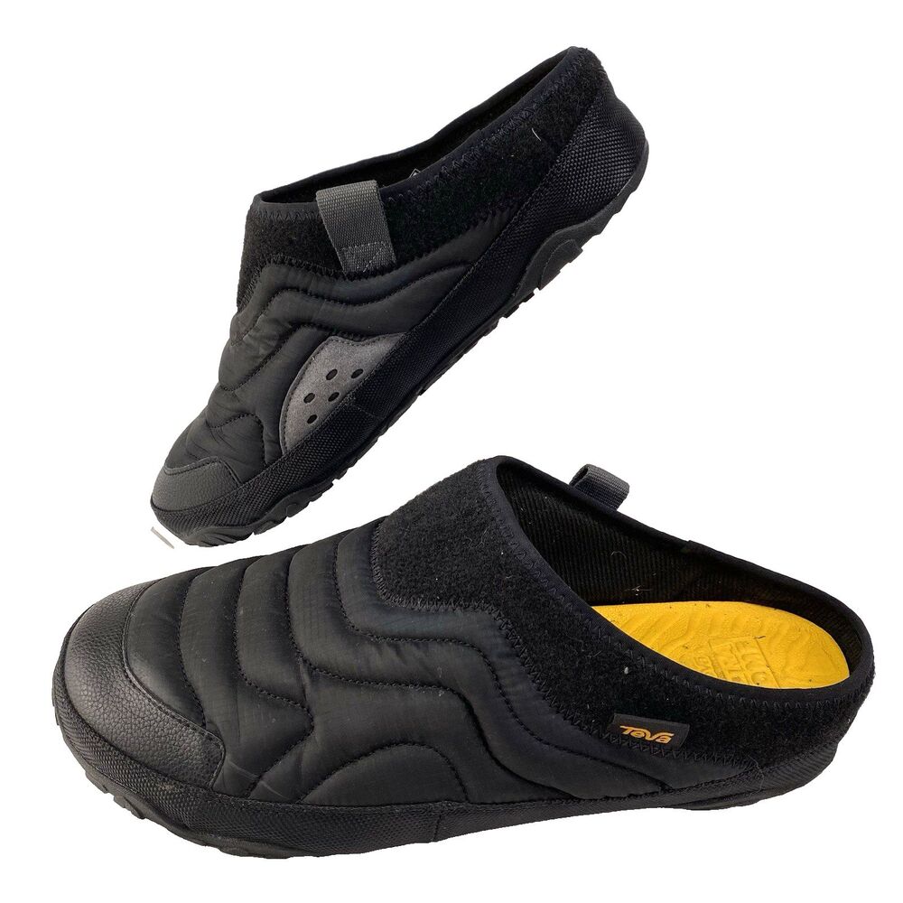 Teva "Ultra Comf" Quilted Ripstop Lounge Slip-On Shoe Mule Black 10M/12W Unisex